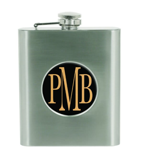 6 oz. Stainless Steel 2″ Insert Holder Flask / Insert Not Included