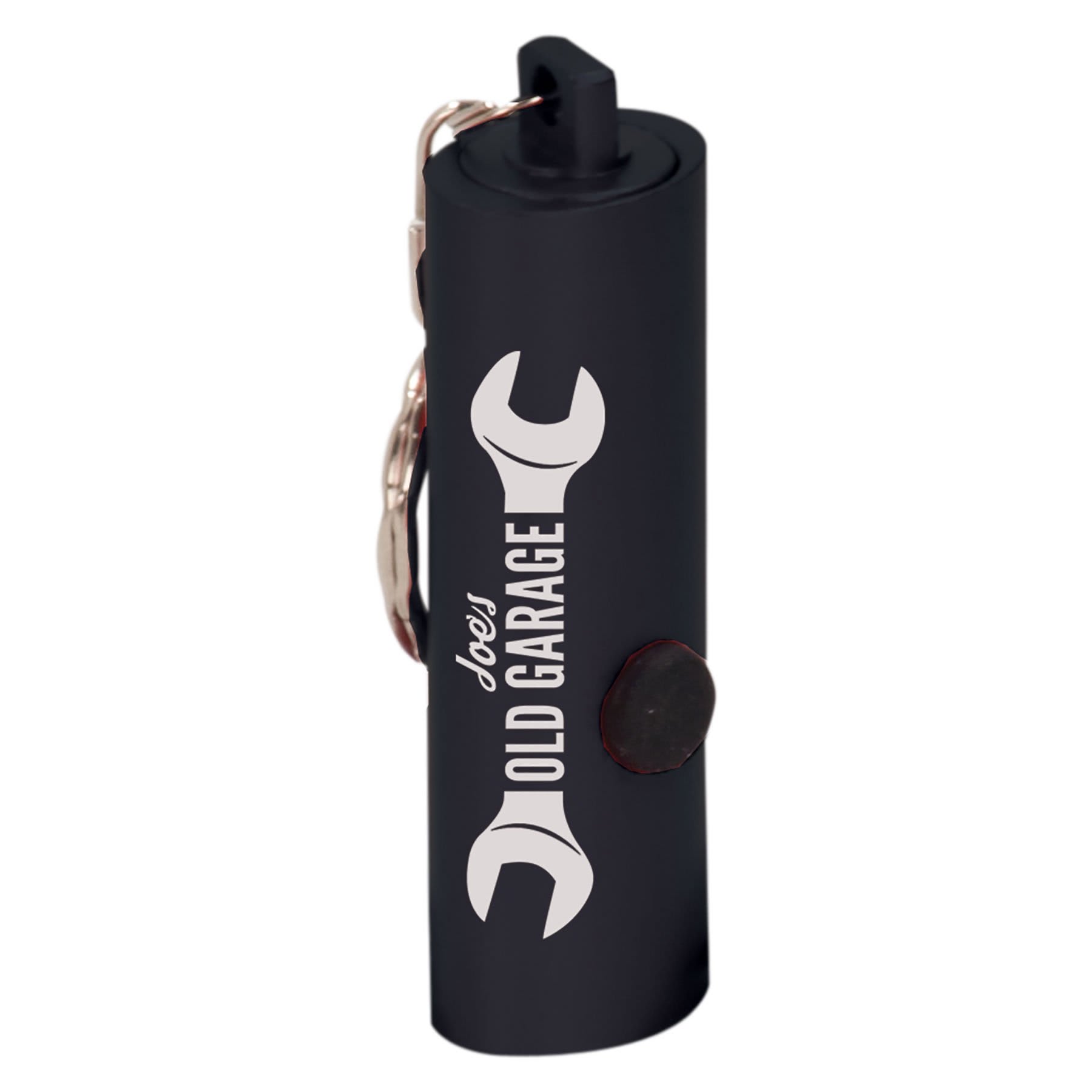 2 3/8″ 3-LED Laserable Flashlight with Keychain