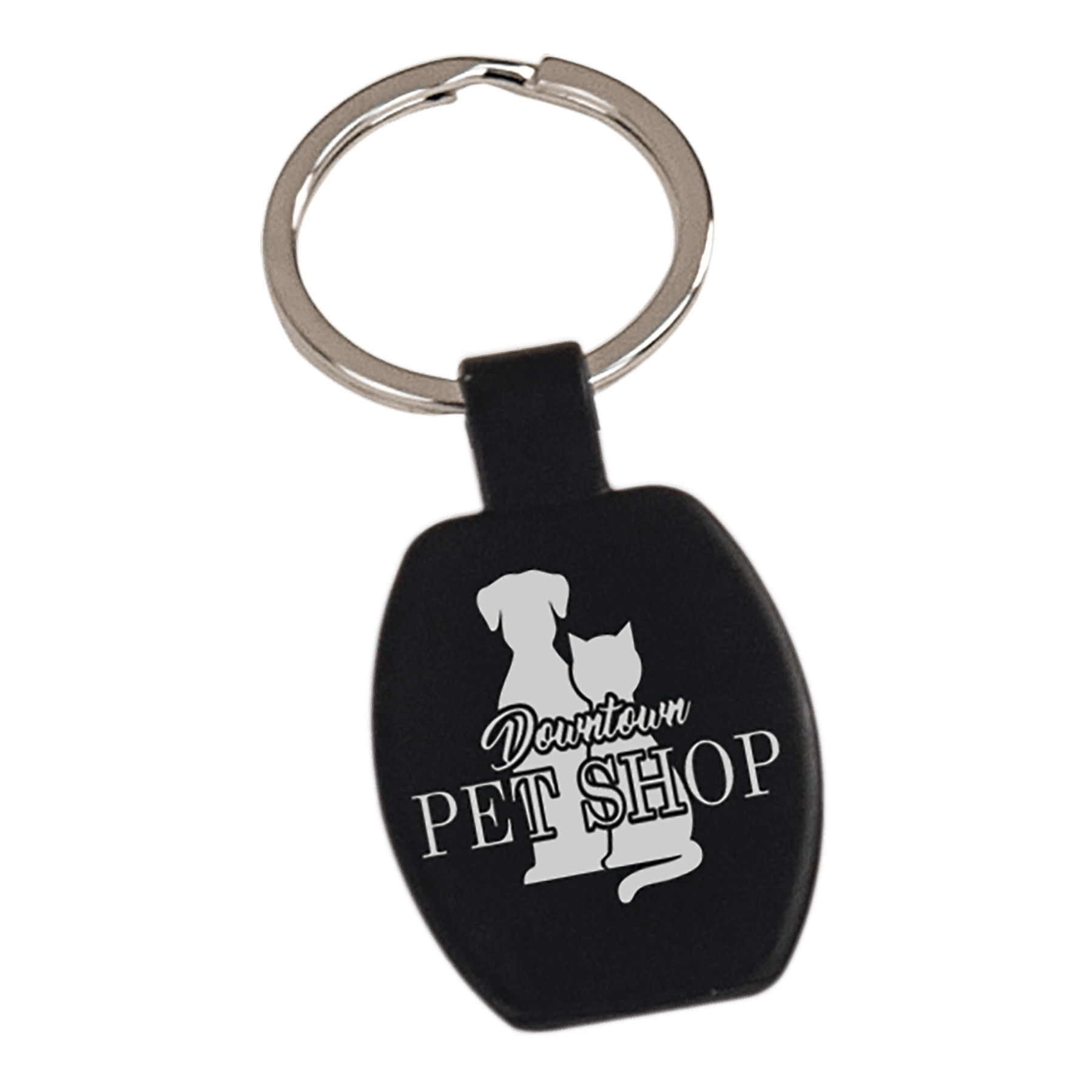 1 5/8″ Laserable Rectangle Keychain